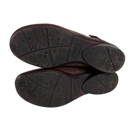 Naturalizer Womens Brown Leather Ankle Booties Size 10W Buckle Accent Comfort - Picture 8 of 14